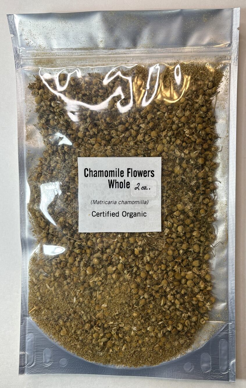 Organic Chamomile Flowers (2oz) - Matricaria chamomilla - Promotes Relaxation vn